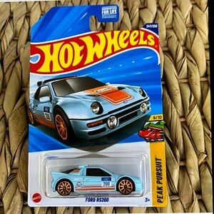 Ford RS200 Gulf Gas Racing Race Car Hot Wheels Peak Pursuit Hotwheels New 2025